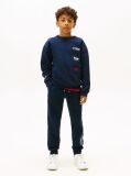 Blue Logo Print Brushed Fleece Joggers  Boys
