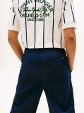 Blue Essential Flag Embroidery Relaxed Twill Trousers  Boys