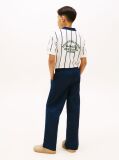 Blue Essential Flag Embroidery Relaxed Twill Trousers  Boys