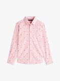 Multi Regular Fit Flag Print Stripe Shirt  Boys