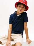 Blue Tricou Polo Cu Croiala Regular Si Steag  Baieti