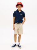 Blue Tricou Polo Cu Croiala Regular Si Steag  Baieti