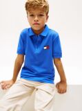 Blue Tricou Polo Cu Croiala Regular Si Steag  Baieti