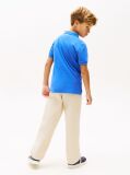 Blue Tricou Polo Cu Croiala Regular Si Steag  Baieti