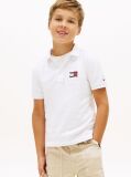 White Regular Fit Wavy Flag Polo Shirt  Boys