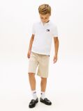White Regular Fit Wavy Flag Polo Shirt  Boys