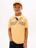 Orange Regular Fit Textured Polo Shirt  Boys