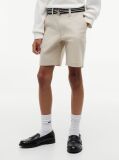 Bej Essential Pantaloni Scurti Chino Loose Cu Curea Signature  Baieti