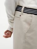 Bej Essential Pantaloni Scurti Chino Loose Cu Curea Signature  Baieti