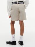 Bej Essential Pantaloni Scurti Chino Loose Cu Curea Signature  Baieti