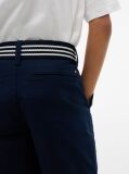 Blue Essential Pantaloni Scurti Chino Loose Cu Curea Signature  Baieti