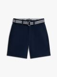 Blue Essential Pantaloni Scurti Chino Loose Cu Curea Signature  Baieti