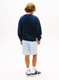 Blue Logo Embroidery Terry Crew Neck Sweatshirt  Boys