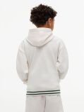Bej Hanorac Cu Gluga Din Tricot Interlock Cu Logo Brodat  Baieti