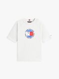 Gri Tricou Cu Logo Smiley Si Steag  Baieti