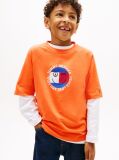 Orange Smiley Flag Logo Jersey T-Shirt  Boys