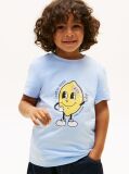 Blue Tricou Din Jersey Cu Imprimeu Grafic  Baieti