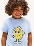 Blue Tricou Din Jersey Cu Imprimeu Grafic  Baieti