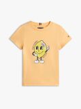Portocaliu Tricou Din Jersey Cu Imprimeu Grafic  Baieti