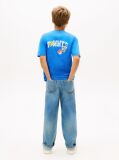 Blue Tricou Cu Imprimeu Grafic Pe Spate  Baieti
