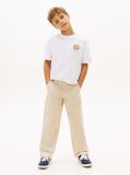 Alb Tricou Cu Imprimeu Grafic Pe Spate  Baieti