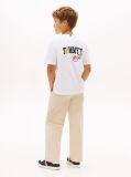 Alb Tricou Cu Imprimeu Grafic Pe Spate  Baieti