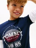 Blue Tricou Cu Imprimeu Grafic De Baschet  Baieti