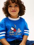 Blue Tricou Din Jersey Cu Imprimeu Cu Steag  Baieti