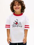 Alb Tricou Din Jersey Cu Imprimeu Cu Steag  Baieti