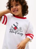 Alb Tricou Din Jersey Cu Imprimeu Cu Steag  Baieti