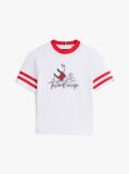 Alb Tricou Din Jersey Cu Imprimeu Cu Steag  Baieti