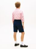 Blue Linen Blend Relaxed Shorts  Boys