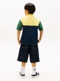 Multi Colour-Blocked Pique Polo Shirt  Boys