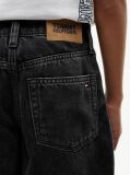 Denim Blugi Negri Cu Croiala Lejera Si Picior Barrel  Baieti