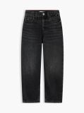 Denim Blugi Negri Cu Croiala Lejera Si Picior Barrel  Baieti