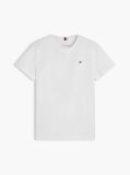 Alb T-Shirt Cu Guler Crew  Baieti