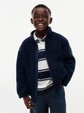 Blue Back Flag Polar Fleece Zip-Thru Sweatshirt  Boys
