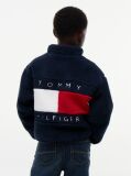 Blue Back Flag Polar Fleece Zip-Thru Sweatshirt  Boys