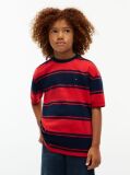Red Stripe Jersey Crew Neck T-Shirt  Boys