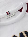 White Colour-Blocked Varsity Logo T-Shirt  Boys