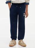 Blue Joggers Cu Logo Din Suede  Baieti