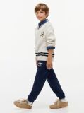 Blue Joggers Cu Logo Din Suede  Baieti