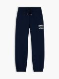 Blue Joggers Cu Logo Din Suede  Baieti