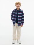 Multi Regular Fit Back Graphic Check Corduroy Shirt  Boys