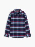 Multi Regular Fit Back Graphic Check Corduroy Shirt  Boys