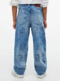 Denim Blugi Peanuts® Uzati Cu Croiala Loose  Baieti