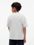 Gri T-Shirt Varsity Din Jerseu Cu Logo  Baieti
