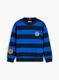 Multi Bluza De Trening Cu Logo Si Guler Rotund  Baieti