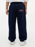 Blue Joggers Cu Croiala Larga Si Logo  Baieti
