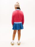 Pink Logo Embroidery Relaxed Crew Neck Jumper  Girls